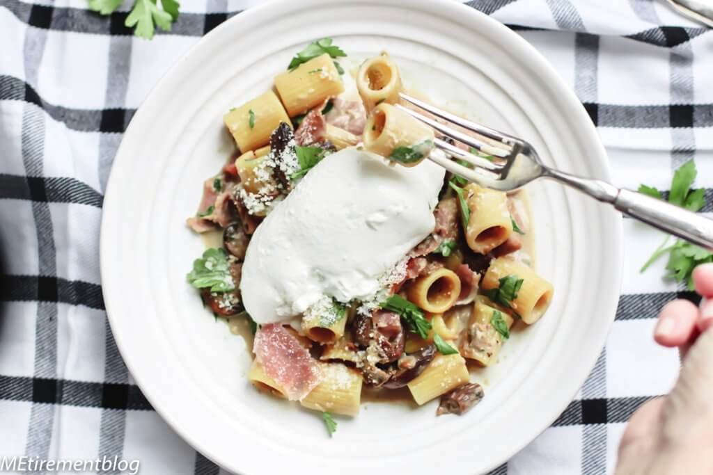 Creamy Mushroom Rigatoni