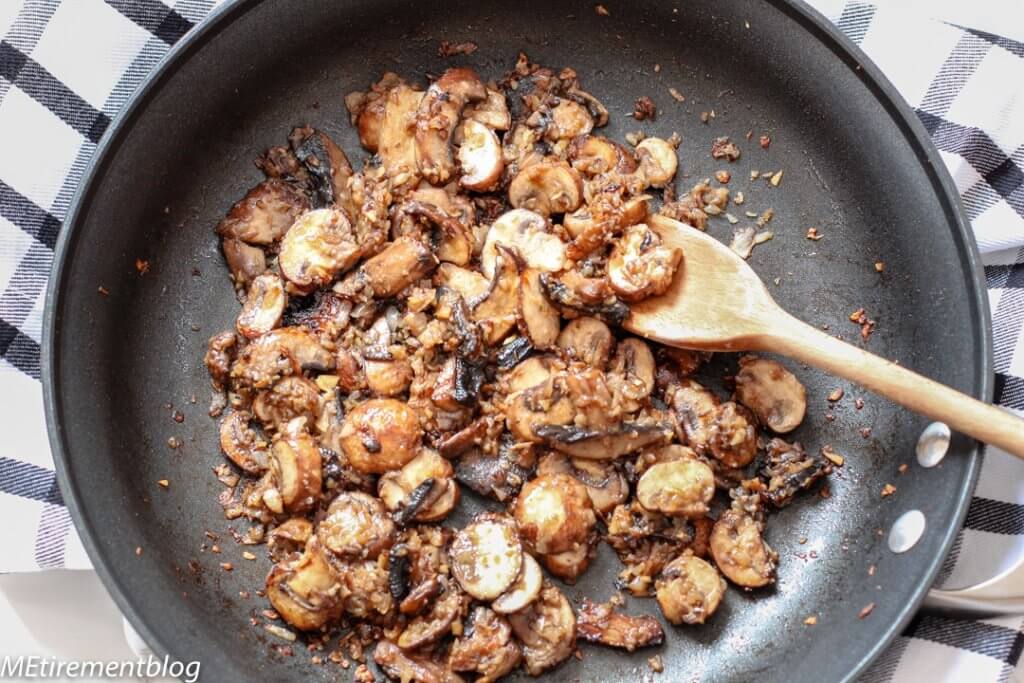 Sauteed Mushrooms for Creamy Mushroom Rigatoni