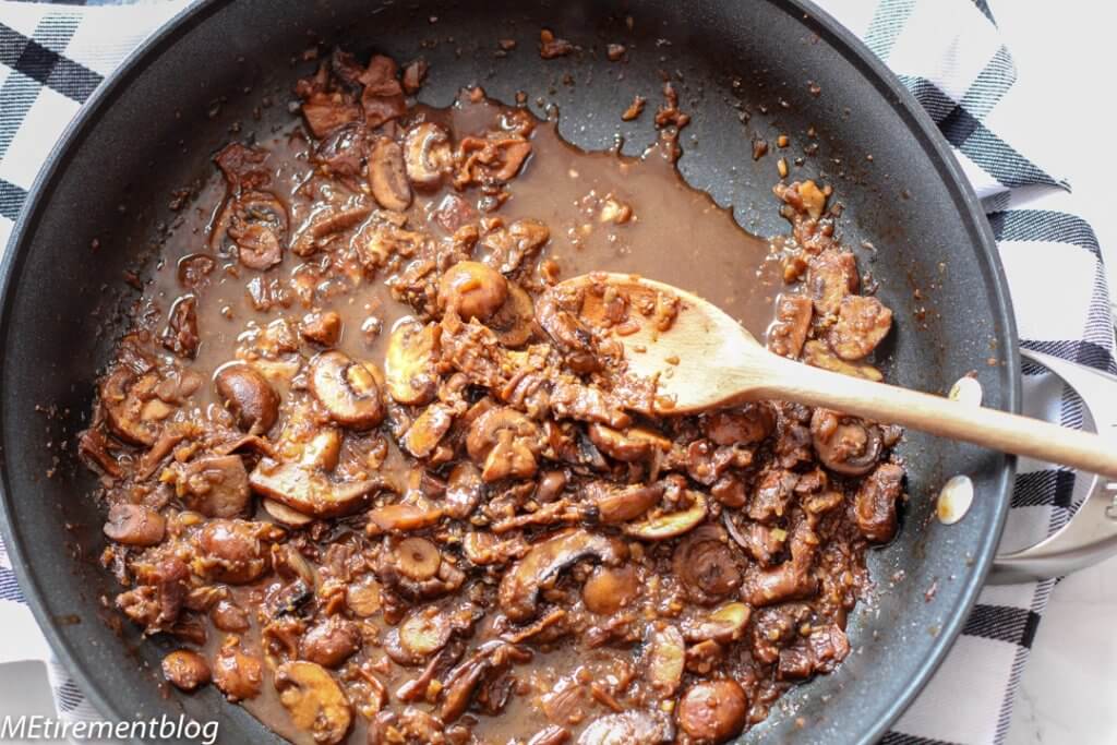 Sauteed Mushrooms for Creamy Mushroom Rigatoni