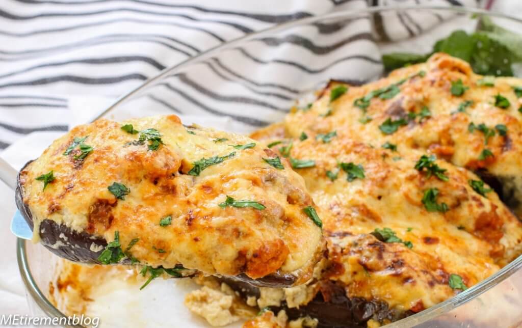 Turkey Moussaka Eggplant Boats