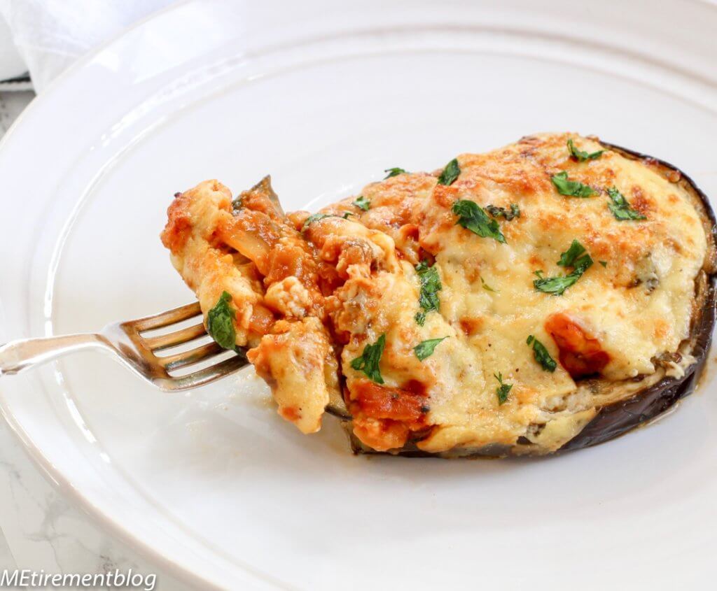 Turkey Moussaka Eggplant Boats