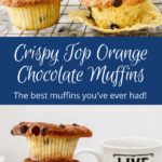 crispy top orange chocolate muffins
