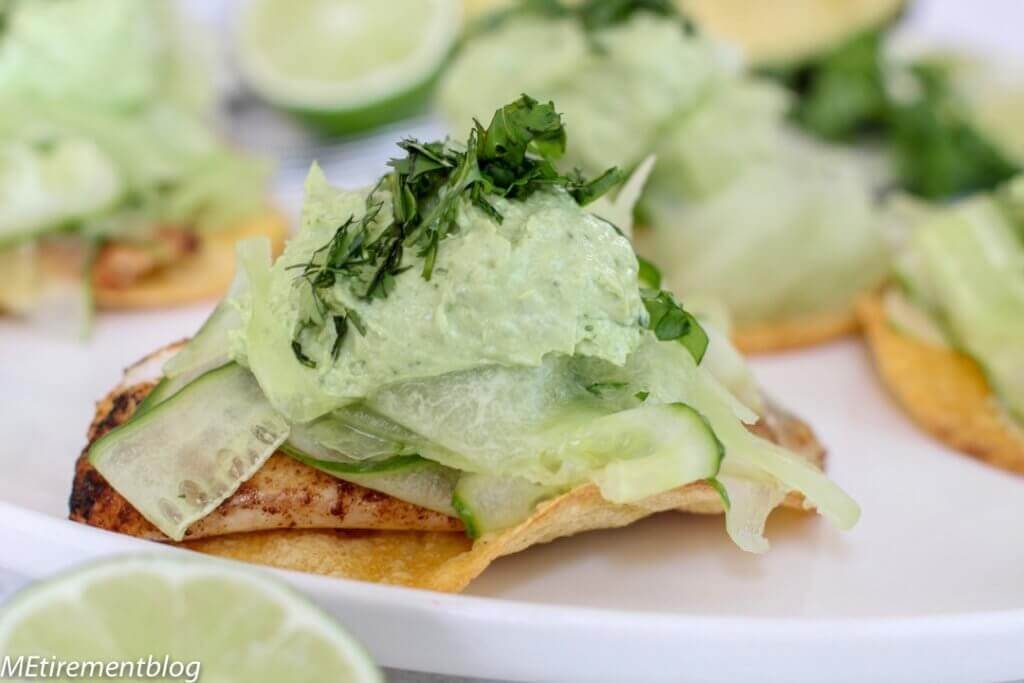 Grilled Fish Tacos with Avocado Crema