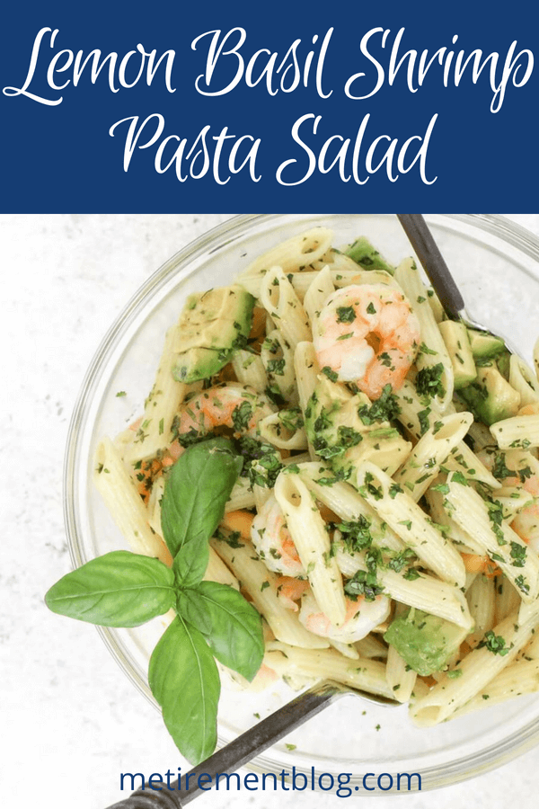 Lemon Basil Shrimp Pasta Salad