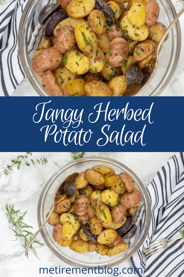Tangy Herbed Potato Salad (Healthy, Vegetarian) - MEtirementblog