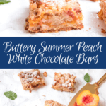 Buttery Summer Peach White Chocolate Bars