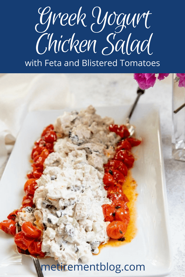 Greek Yogurt Chicken Salad with Feta and Blistered Tomatoes