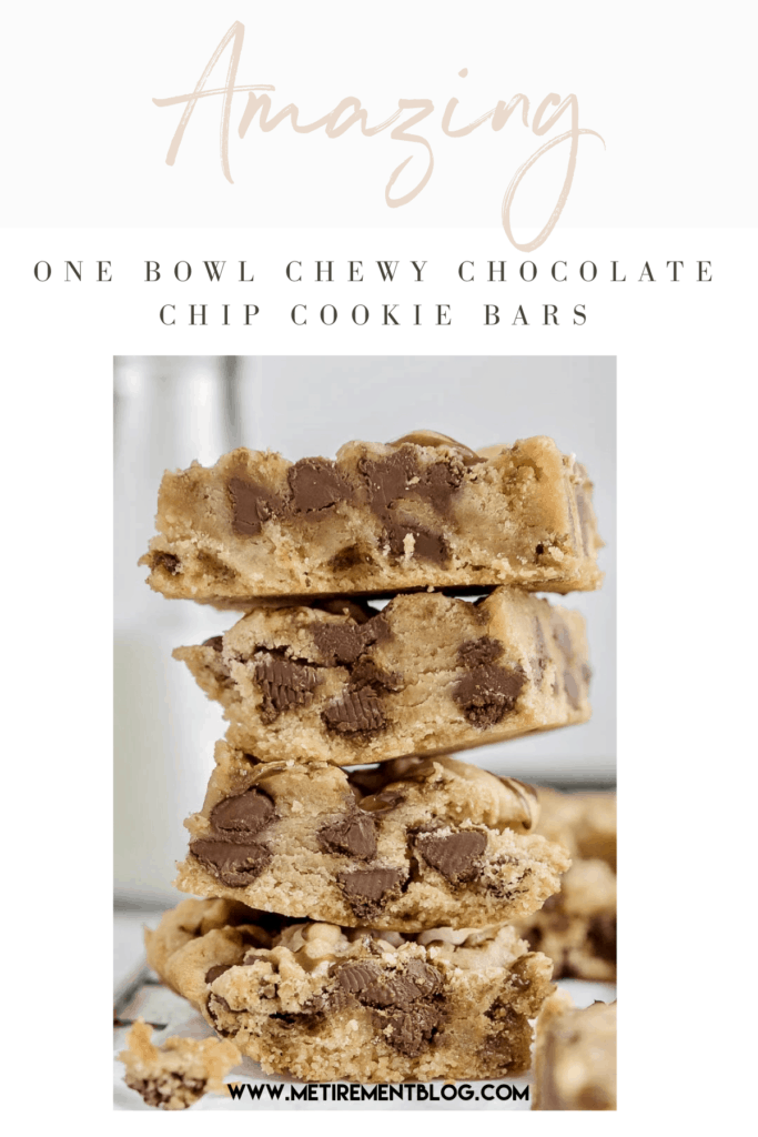 Amazing One Bowl Chewy Chocolate Chip Bars